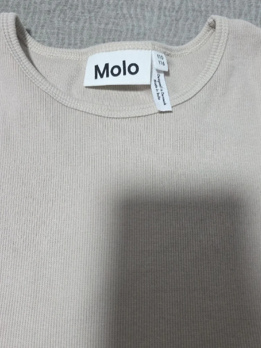 Molo Beige Horse Print Casual Girls Dress